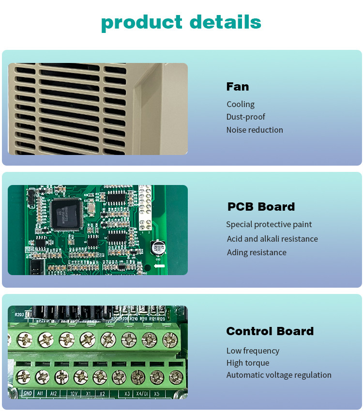 1.5KW VFD Variable Voltage Variable Frequency Drive For 3 Phase Motor