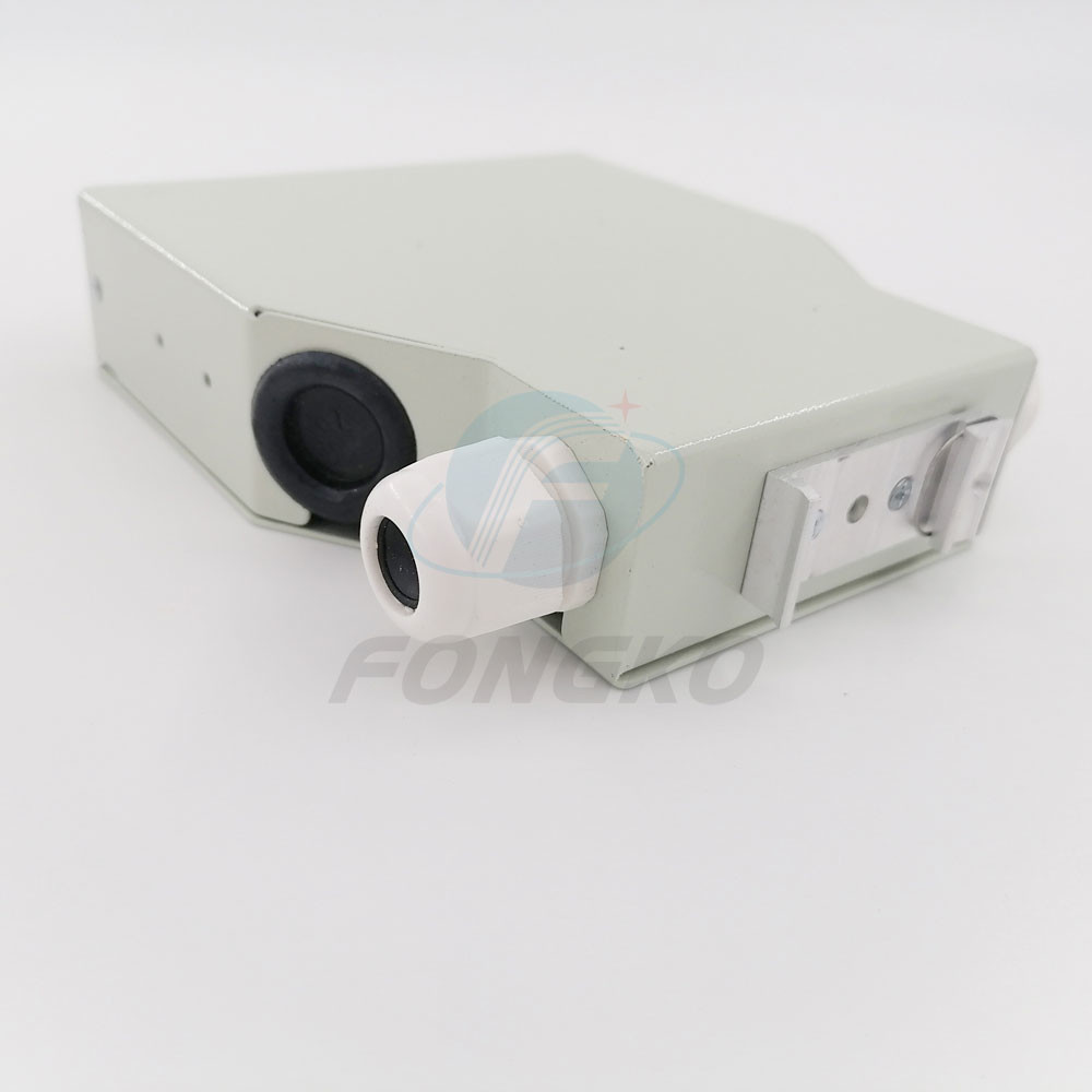 4 Core FC DIN Rail Fiber Optical FTTH Terminal Box Splice Box