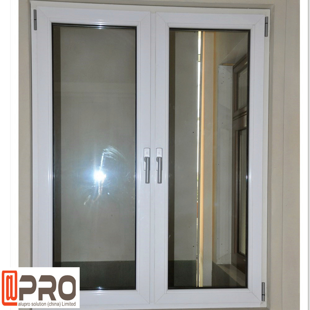 casement window with blinds,cheap aluminium casement window,reflective glass aluminium casement window