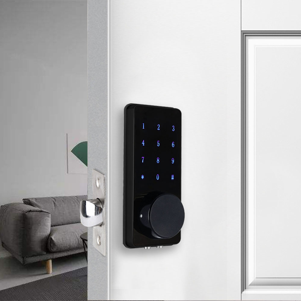 Smart Black Zinc Alloy Lock Automatic Digital Electronic Bluetooth Remote Control