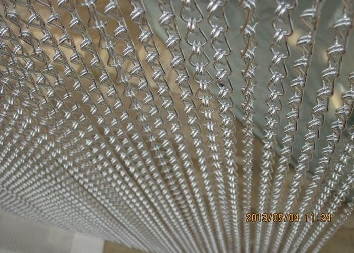 SGS / CE Anodised Aluminium Chain Fly Screen / Door Screen Chain Curtain