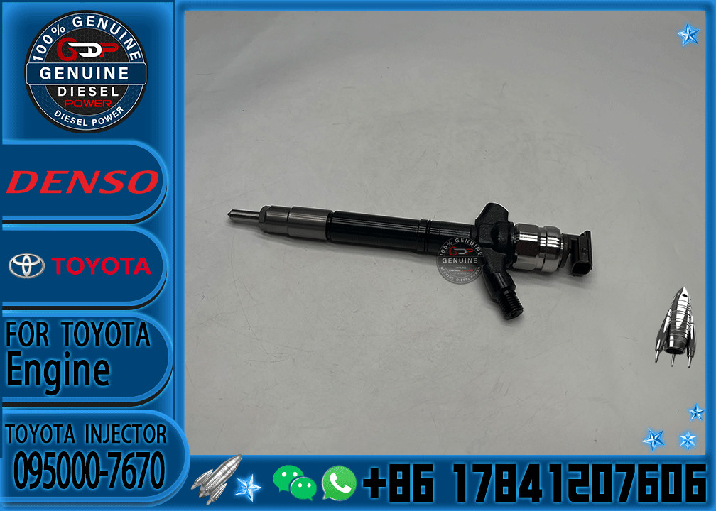 Diesel Fuel Engine Injector 095000-7670 Common Rail Fuel Injection Nozzle 23670-09280 For Toyota