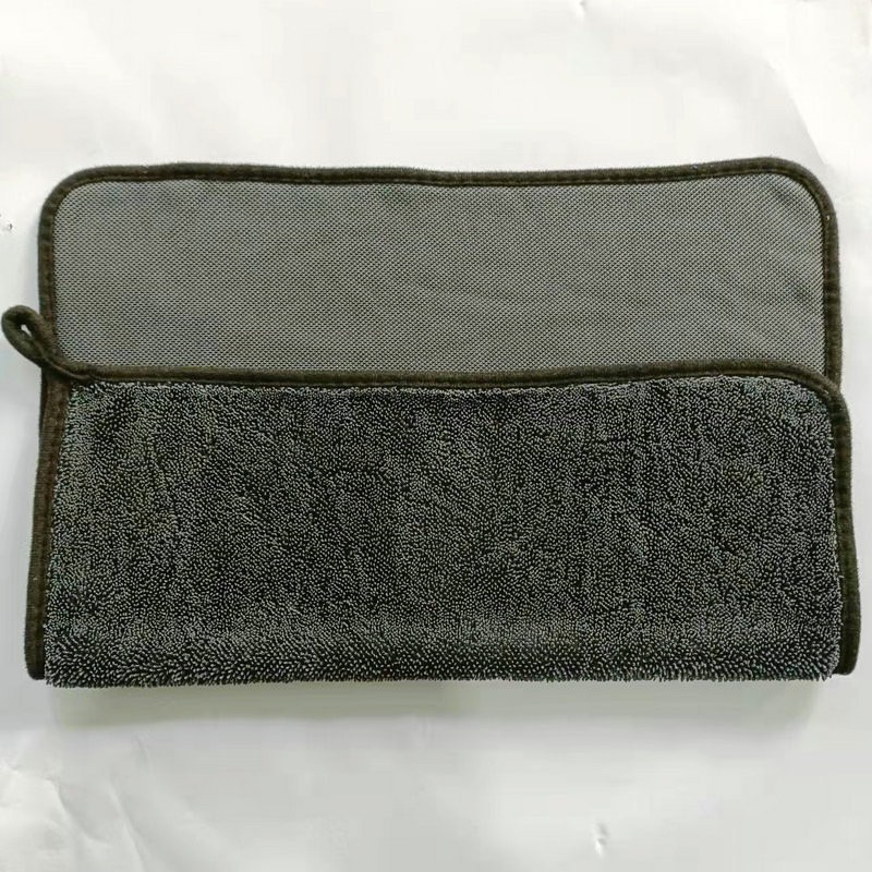 Rectangle Microfiber Car Cleaning Cloth Double Layer Absorbent Towel for Car Wash