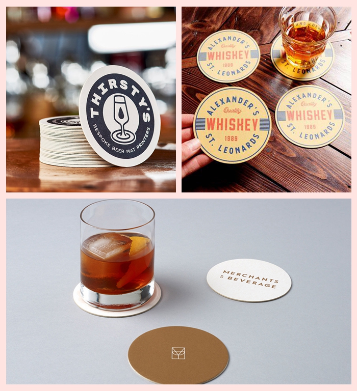 0.7MM Uncoated Beer Mat Board For Restaurant Good Printing Performance