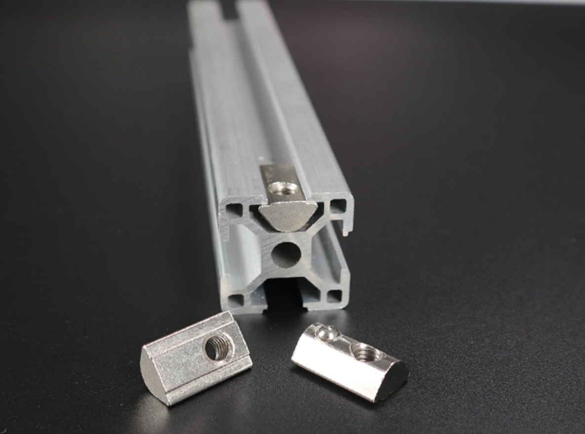 T-slot Nut Self Aligning Slide-in T-Nut With Ball Stainless Steel Spring Compatible T Slot M8 Nut With Spring Loaded Ball