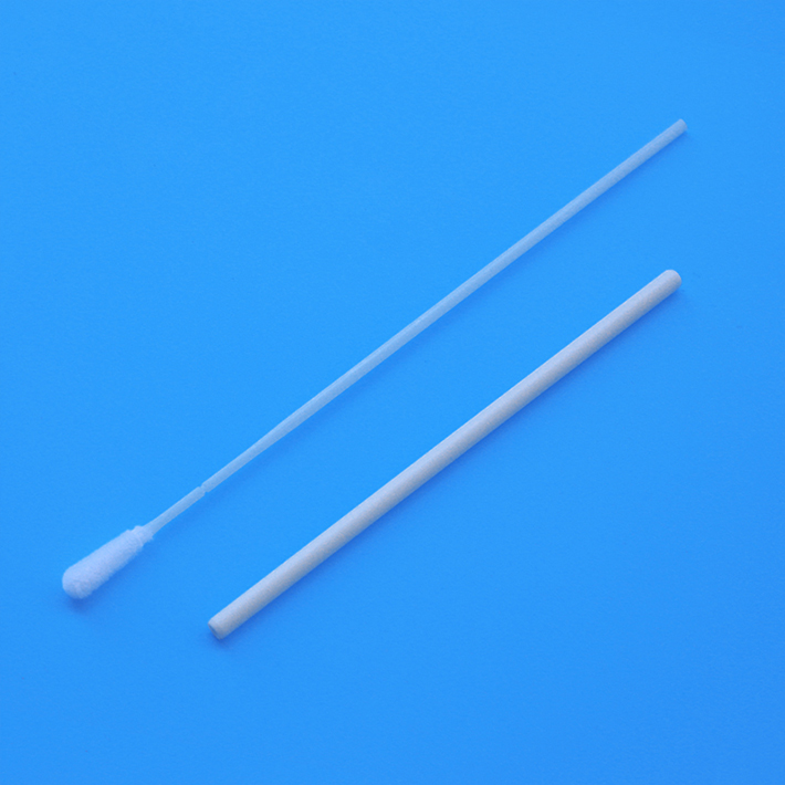 Disposable Specimen Collection Flocked Swab Collecting Oral Samples For Covid Test
