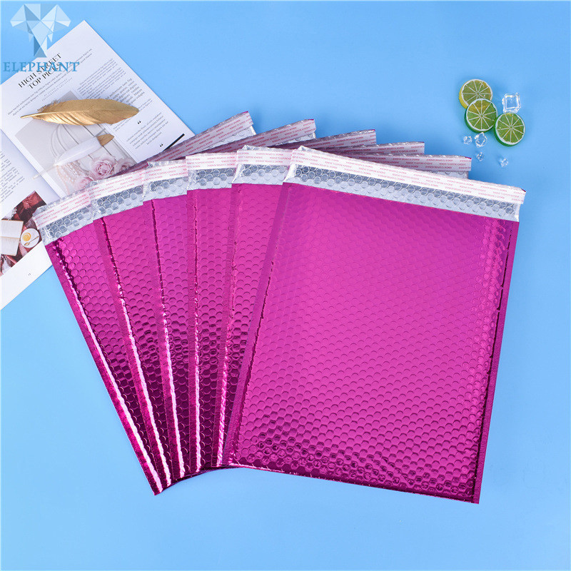 200 Micron Holographic Poly Bubble Mailers Glossy Lamination