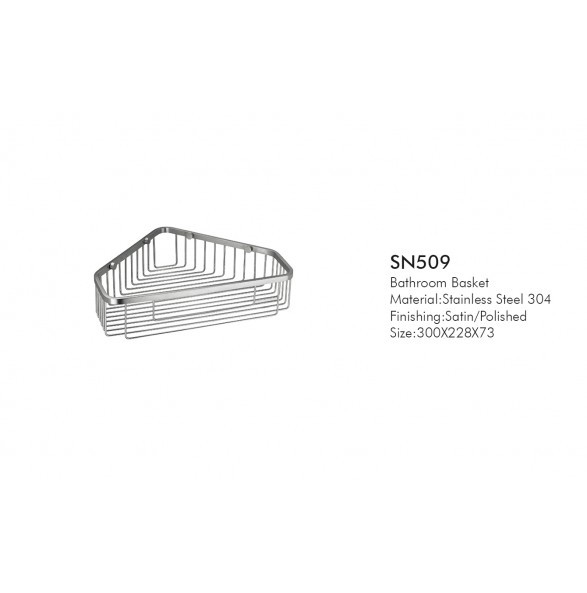 Corner Bathroom Storage Baskets Rustproof SUS304 Stainless Steel Shower Shelf