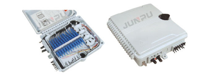 FTTH 12 Core Fiber Optic Distribution Unit Termination Box With SC LC Adapter