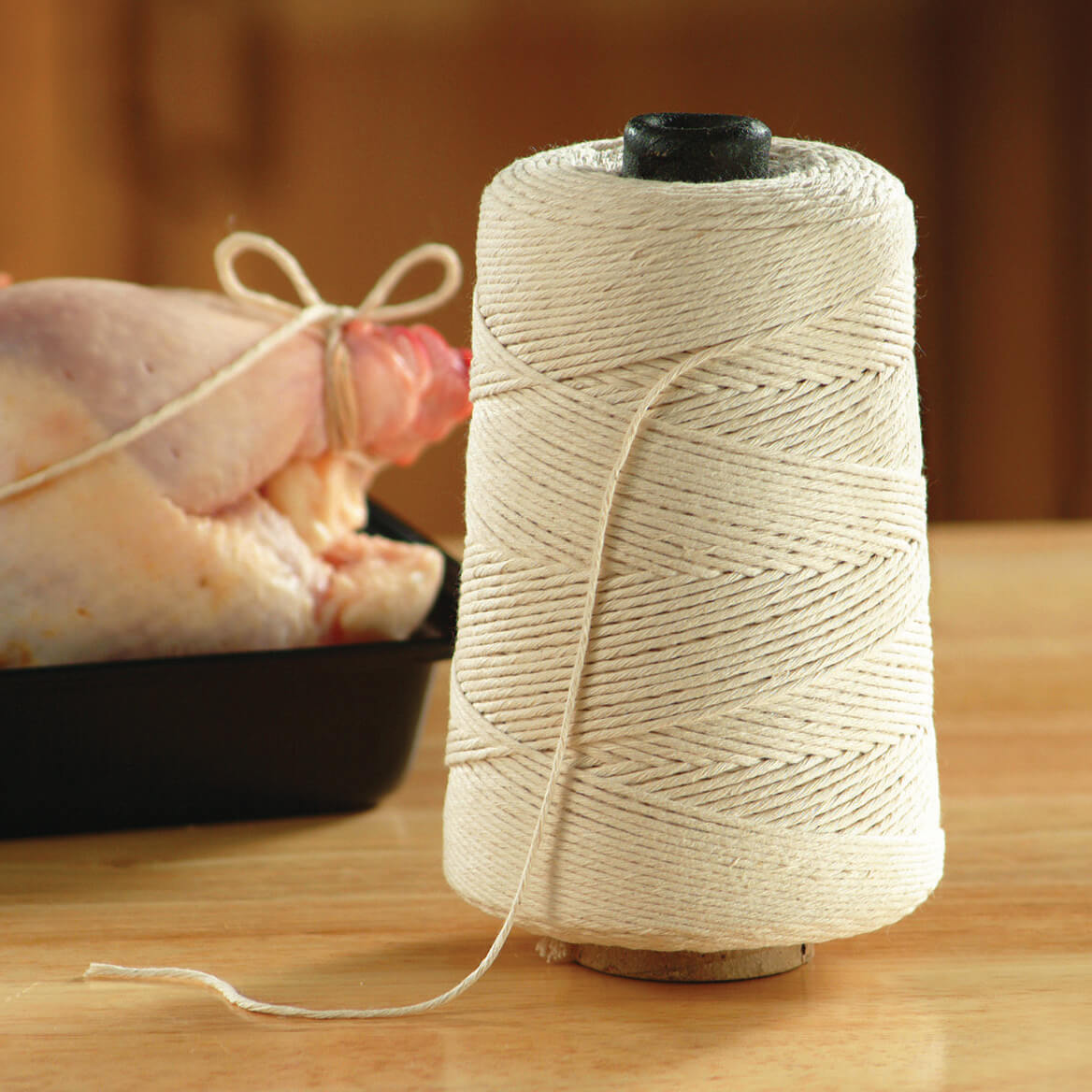 Soft Natural Rope 3mm 3 Strand 100% Cotton Cooking Twine with Customized Length