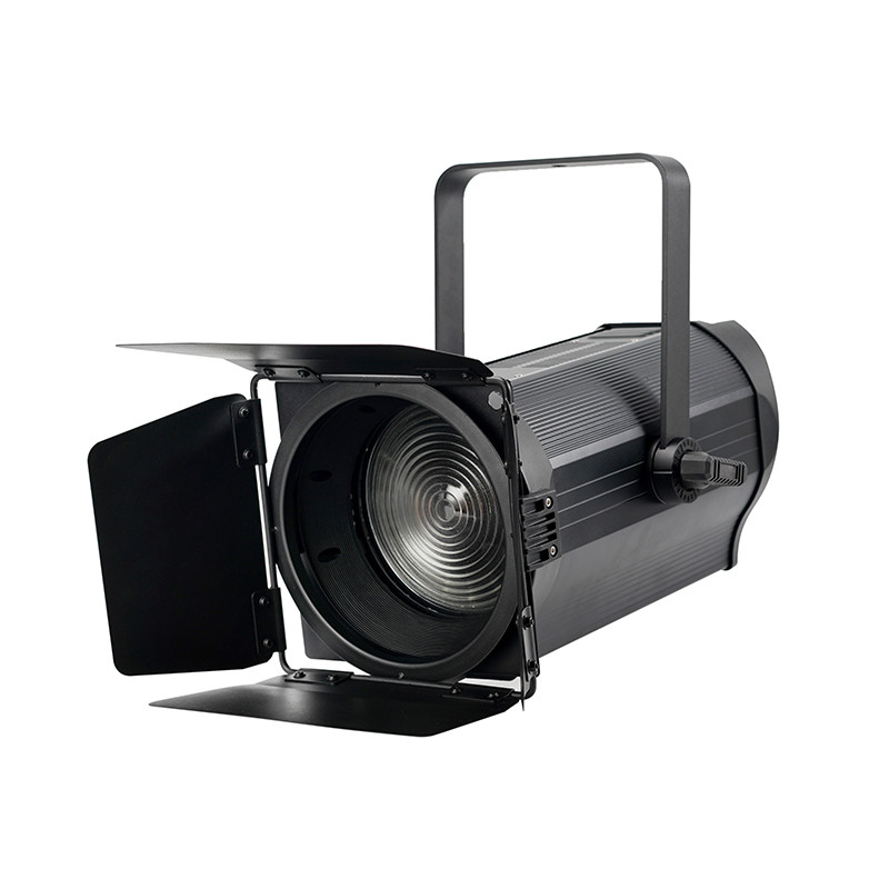 200w Fresnel Spot Theater Stage Lighting 3200k or 5600k Fresnel Lights Black Housing Shell
