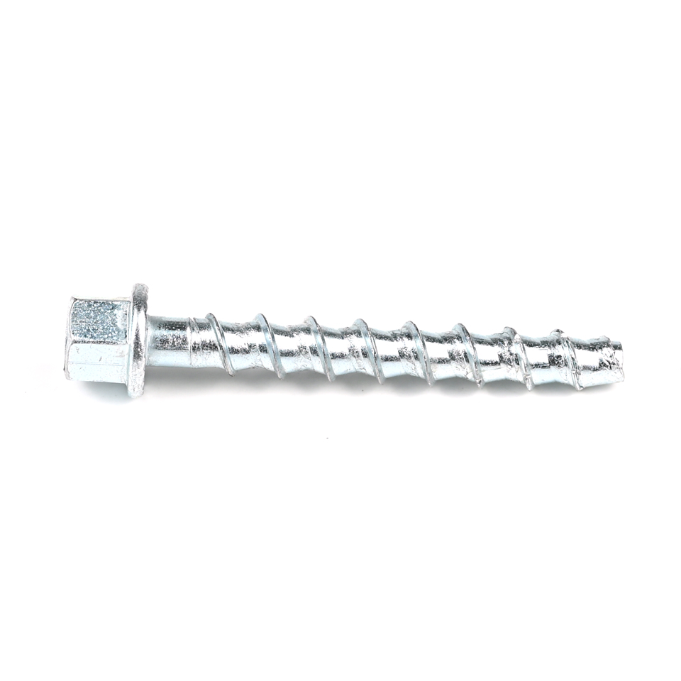 HEX Flange ZINC Plated Carbon Steel Concrete Masonry Screw Anchors for Ceiling System