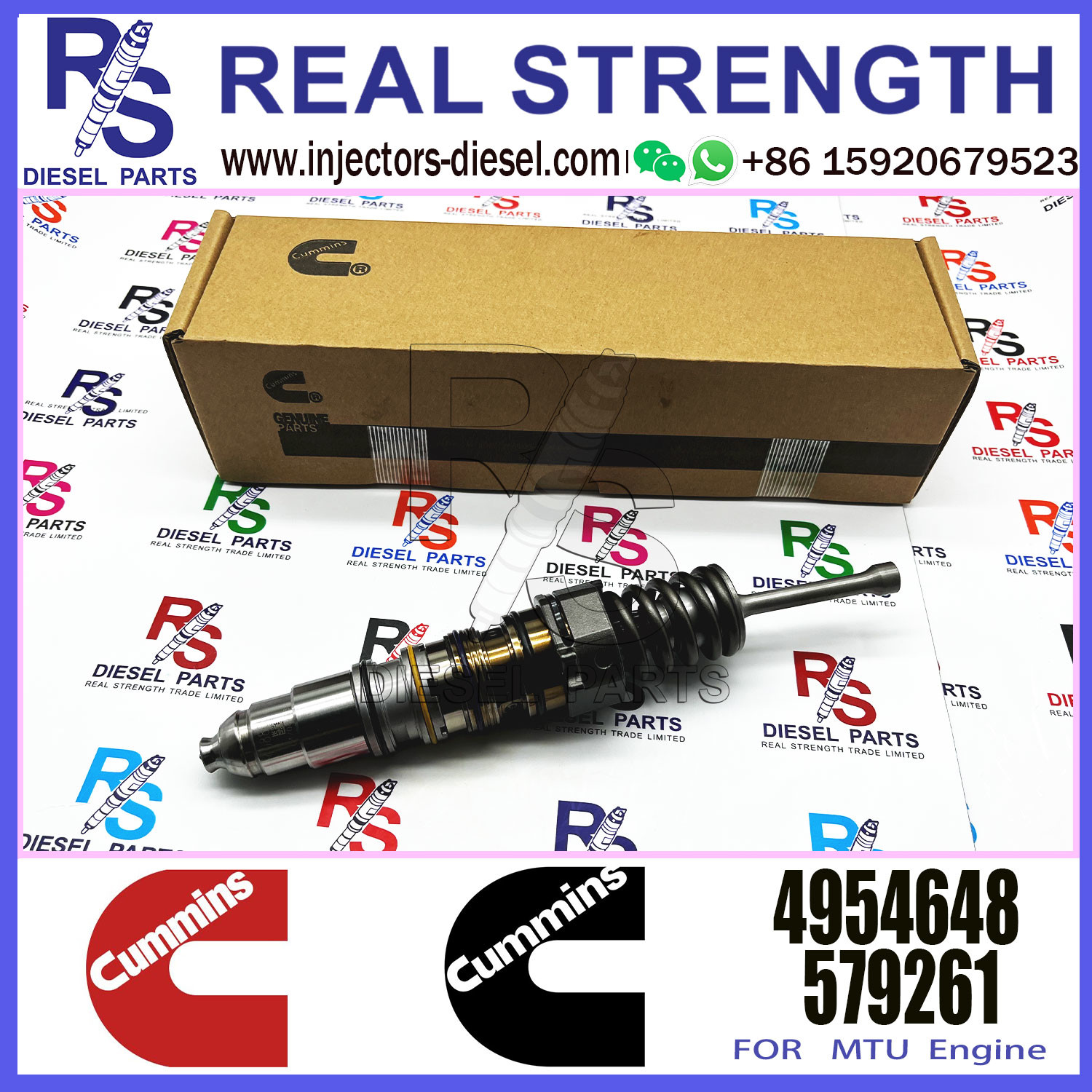 Diesel Engine Common Rail QSX15 Fuel Injector 1499257 579251 4903451 579263 4954648