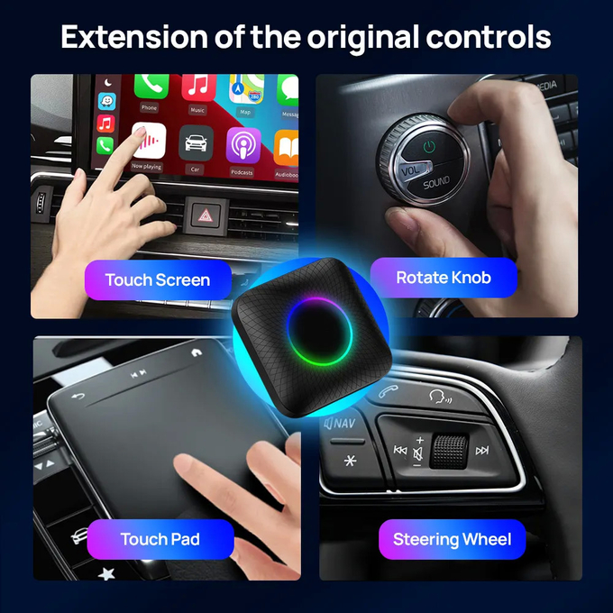 Multi Media Cpc200 Tbox Ambient 128Gb Wireless Car Play Adapter Box Youtube Carplay Netflix Carlinkit Ai Smart Magicbox