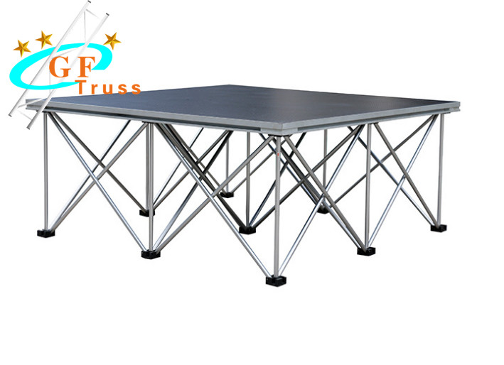 Movable Easy Install Foldable Assembly Portable Steel Truss Design Black Stage