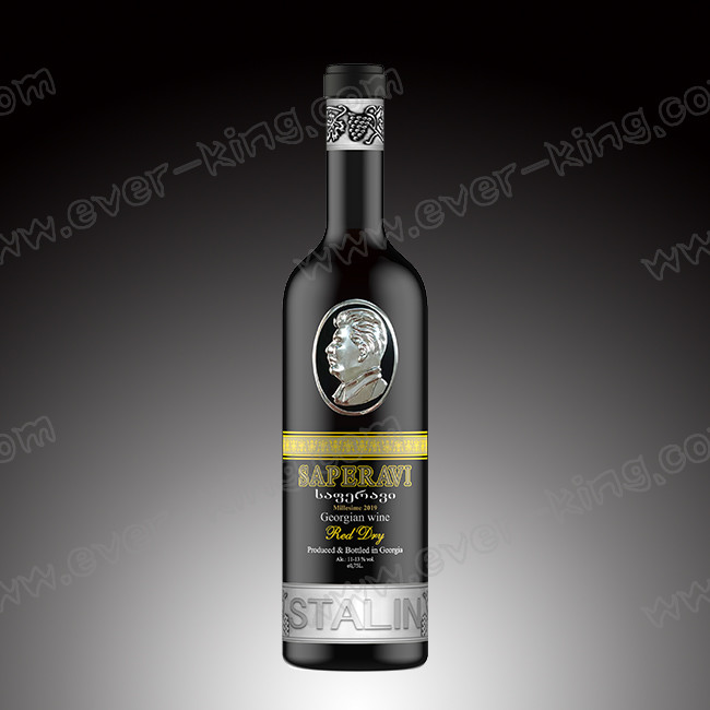 Customized Bottle 3D Metal Embossed Wine Label Aluminum Labels