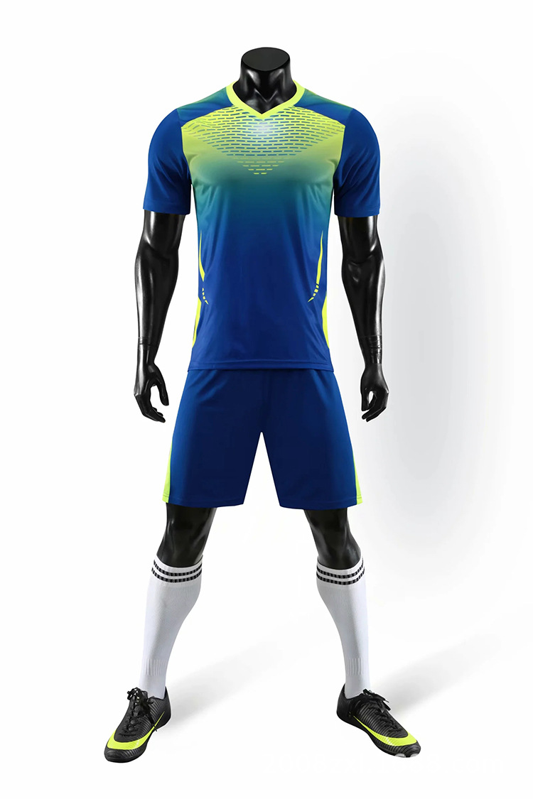 High quality Polyester Material Cheap accept custom Soccer Uniform men Set referee uniform soccer
