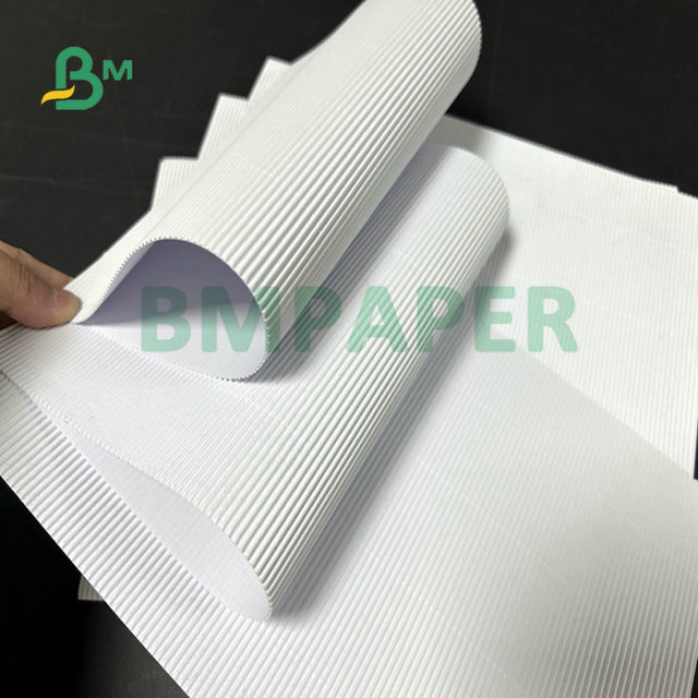 3 layer 100gsm + 100gsm + 100gsm White Single-face Corrugated Paper For Coffee sleeve 20 x 30cm 
