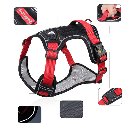 Towing Pet Traction Rope Vest Large Dog Chest Strap Reflective Explosion Proof