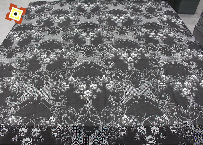 150GSM Polyester Pongee Fabric Tie Dyed Printed Matt Warp Knitted Customized Logo