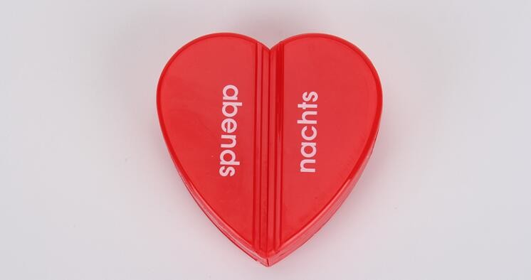 28 compartment column shape plastic pill storage box with pill crush box, Conventional eco-friendly 4 grids plastic trav