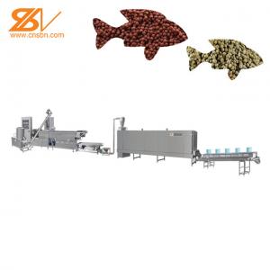 China Double Screw 160kg/hr Fish Feed Extruder Animal Feed Pellet Production Line on sale
