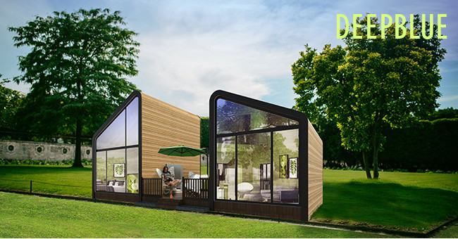 Modern Design Prefab Light Steel Garden Studio For Holiday Steel Home Kits Resort Hotel Custom House