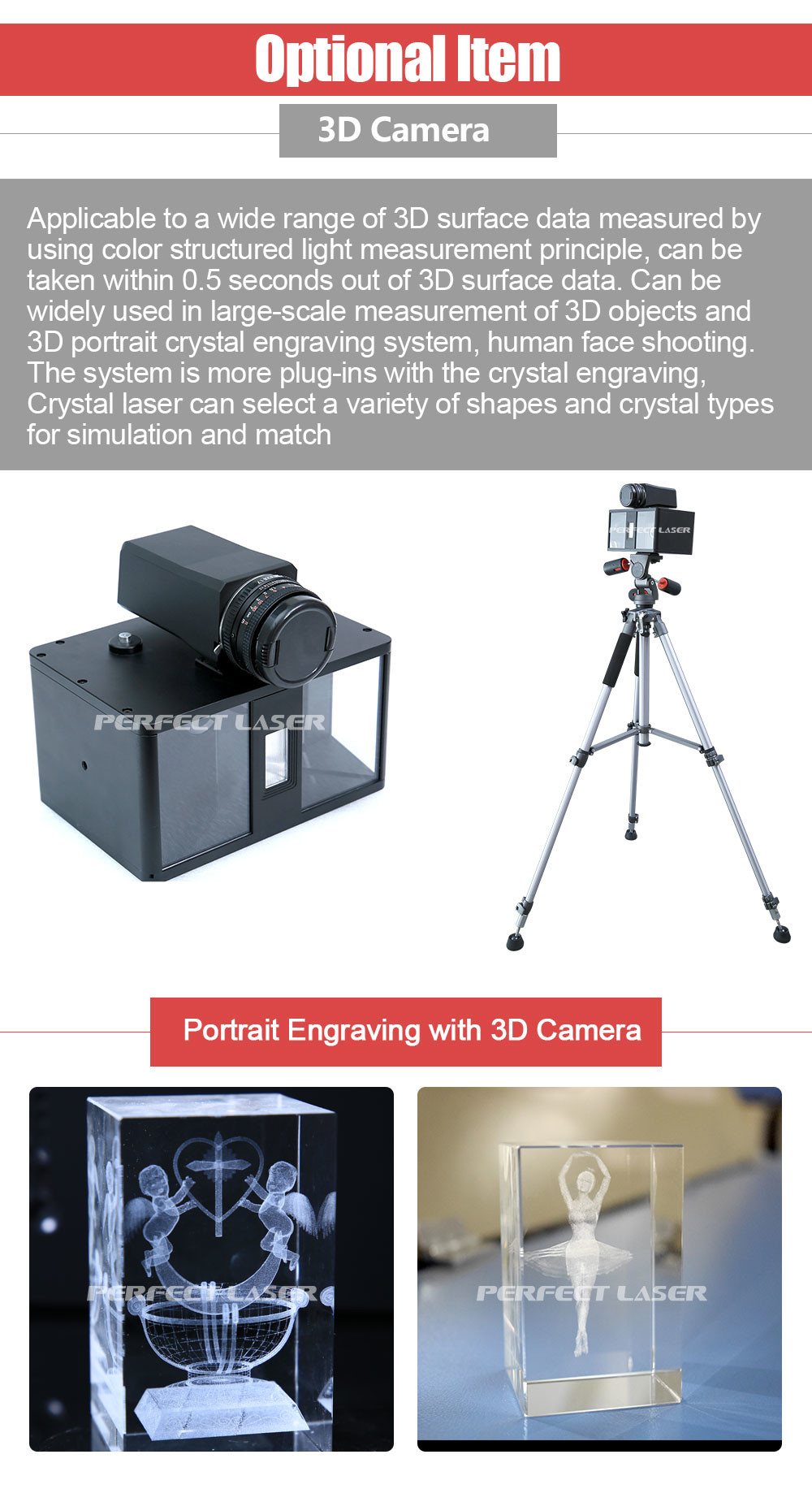 3D Subsurface Inside Glass Crystal Acrylic Laser Engraving Machine For Custom Images