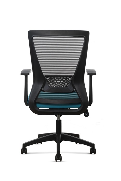 0.175 CBM Blue Mesh Office Swivel Chair Locking Mechanism PU Castors