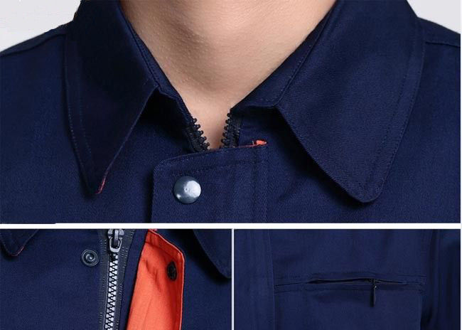 Winter Industrial Work Uniform Jackets No Shrinkage Elastic Waistband With Logo Printing
