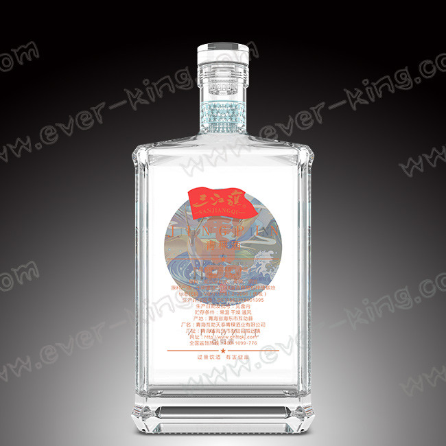 ISO9001 2015 Painting Surface 500 ML Custom Glass Bottles