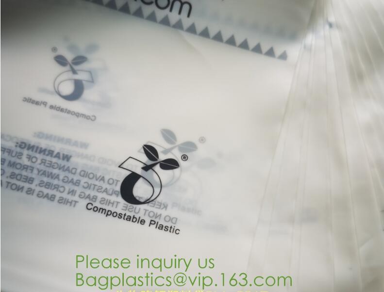 PLA clear film bags, PLA clear bags, PLA sel seal eco friendly compostable corn starch 100% biodegradable plastic bag
