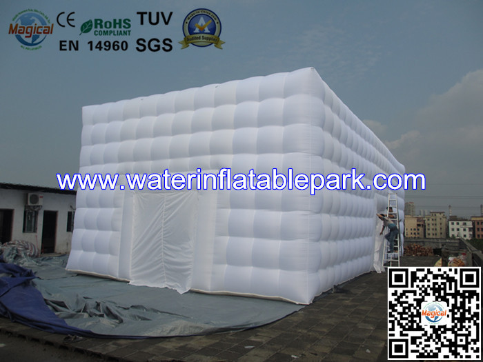 Grand White Durable Inflatable Tent For Party / Wedding And Banquet