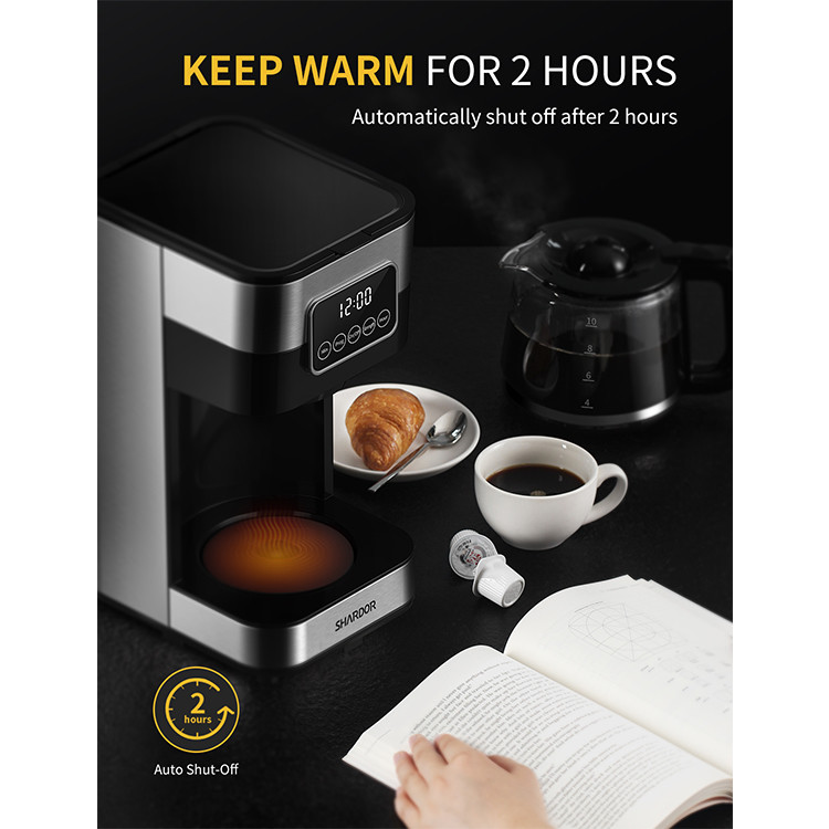 900W Drip Coffee Maker Keep Warm Automatic Programmable Coffee Machine 10 12 Cups Tea