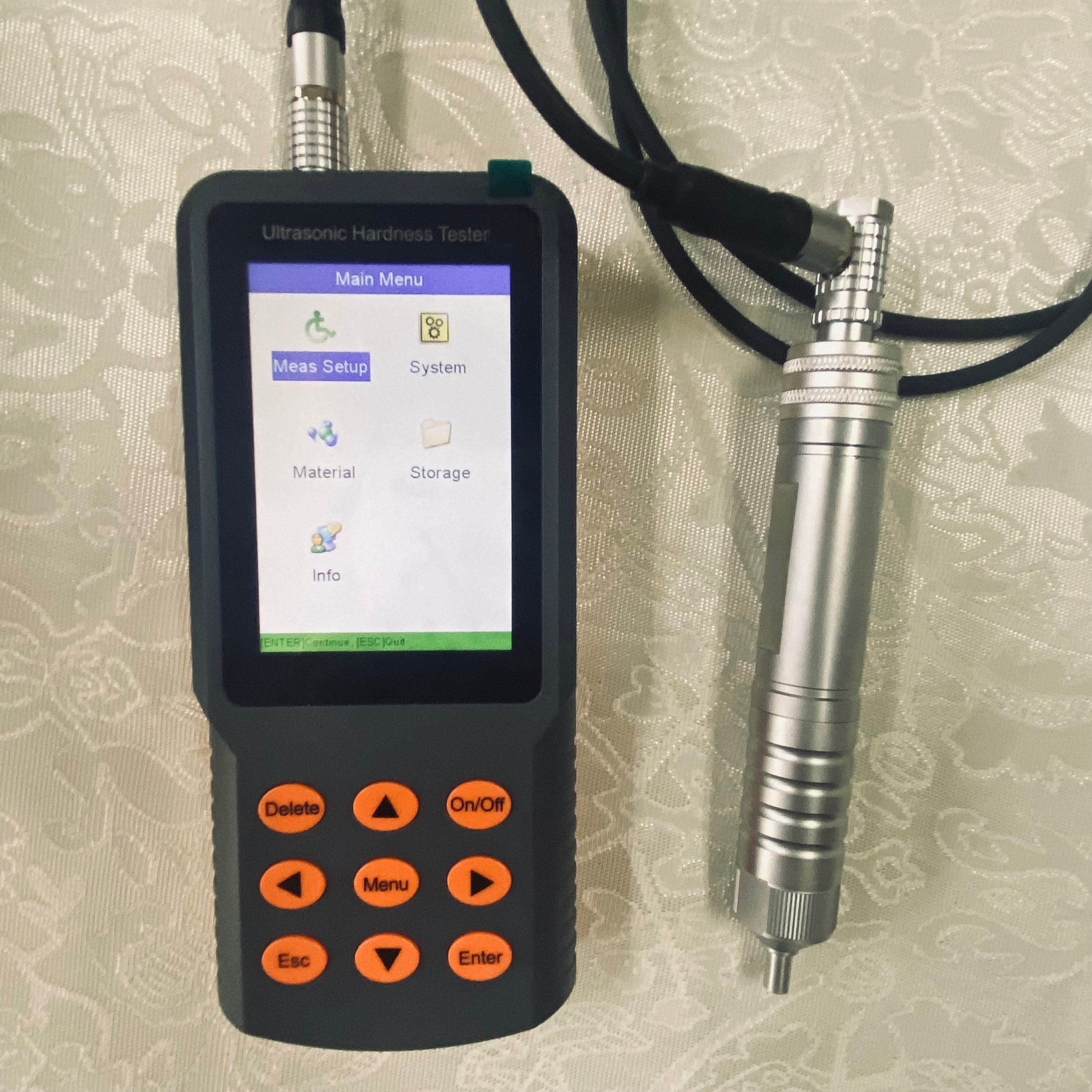 HUH-6M Ultrasonic Hardness Tester Handheld Manual Probe Brinell Rockwell Vickers