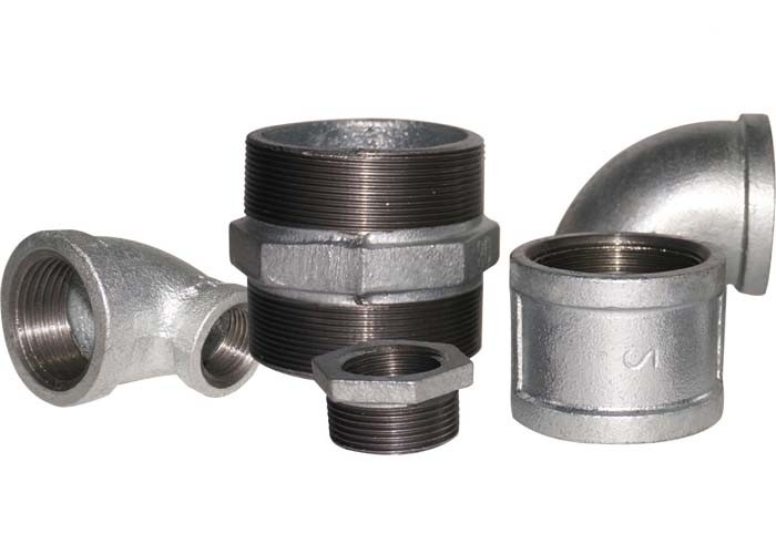 Female Threaded Malleable Cast Iron Pipe Fittings Reducing Pipe Tee ANSI / BS Standard