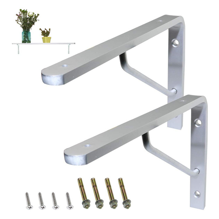 90 Degree Angle Anodizing Furniture Aluminium Profiles Heavy Duty Alloy Floating Shelf Bracket