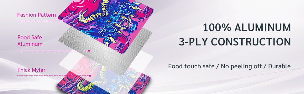100% ALUMINUM & 3-PLY CONSTRUCTION