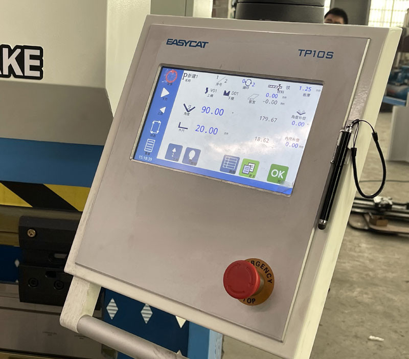 125T2500MM Hydraulic Bending Machine CNC Press Brakes With TP10S Single 220V Motor