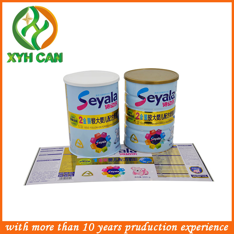 Suger Tin Can Food Packaging Round Candy Tins Glossy Lamination Printing