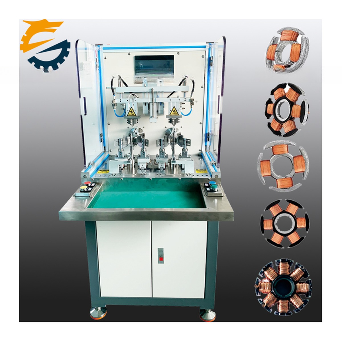 Used Single or Double Station PLC Fan Machines BLDC Motor Automatic Winding Machine