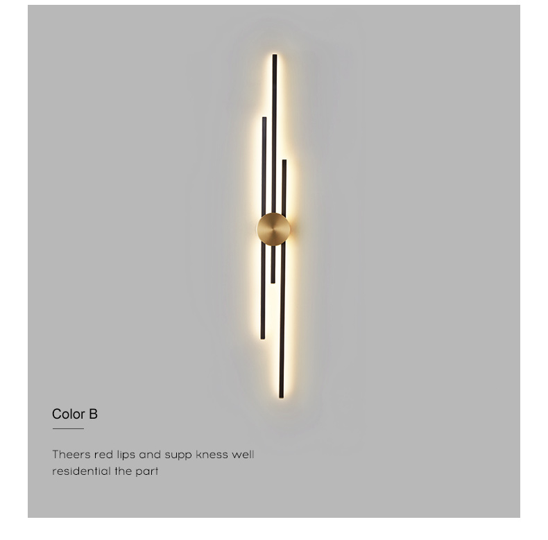 Luxury minimalist bedroom bedside long wall light creative living room TV background wall lamp(WH-OR-256)