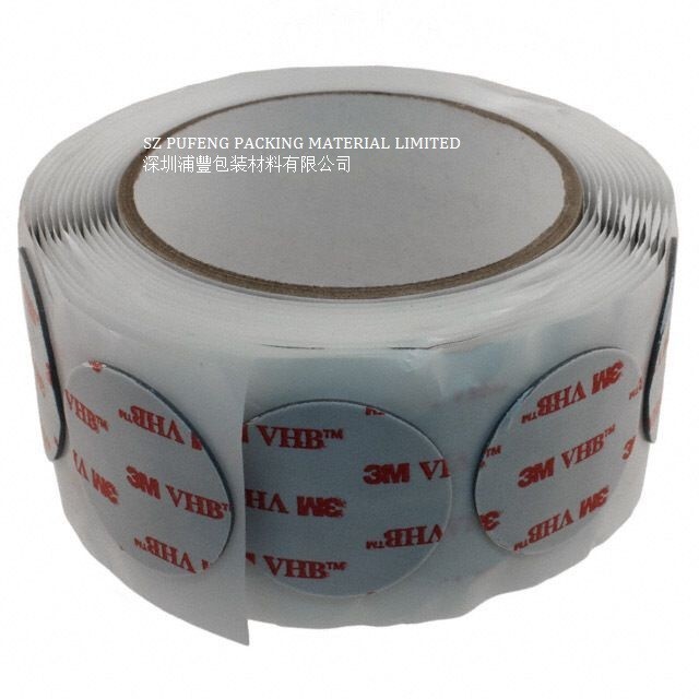 Viscoelastic 0.8mm RP45 Die Cut Adhesive Tape With Conformable Foam Core , 3M VHB Double Sided Tape