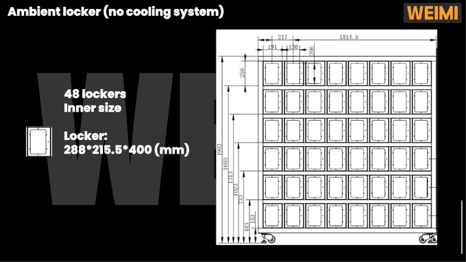 Micron Exported Globally Customized Locker Vending Machine For Eggs Cheese Fresh Flowers Vending Machine