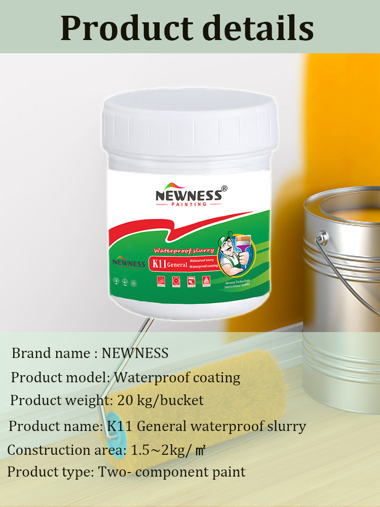 Indoor Wall Cement Based Crystallized Waterproofing with Brush Application Method
