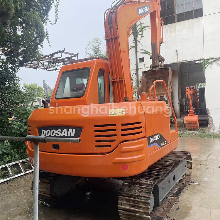 8 Ton Second Hand Doosan 80 Excavator With Original Hydraulic Valve