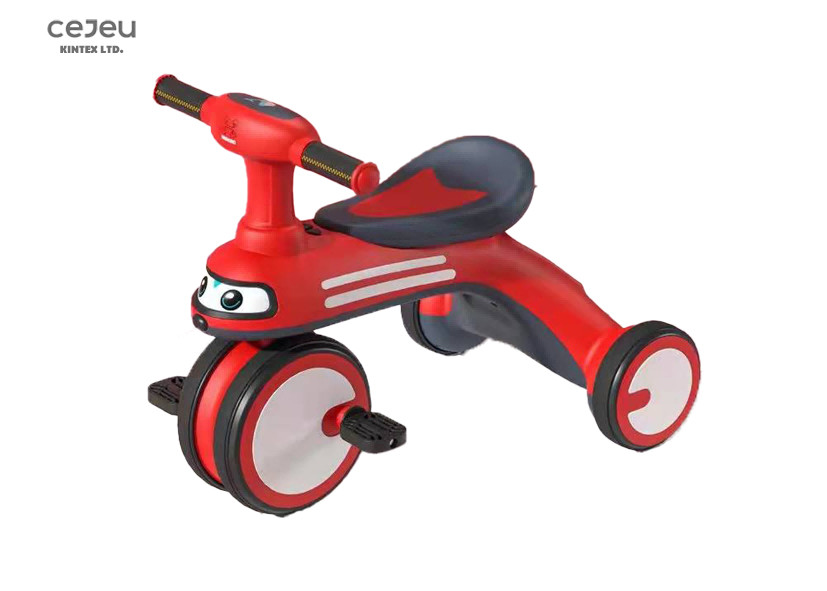 3 In 1 Kids Tricycle For 2 Year Olds Lightweight Yellow