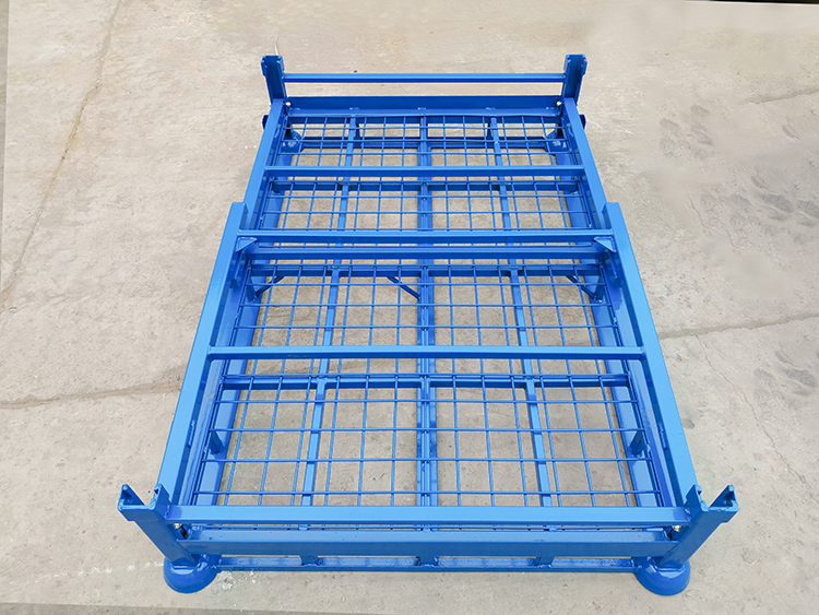 Scale Heavy Duty Warehouse Storage Foldable Stackable Stillage with Adjustable Design