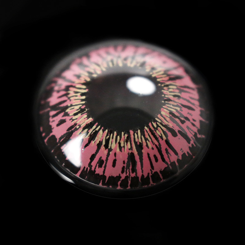 Cosmetic Pink Hazel Grey Lens Colour 14.2 Mm For Light Eyes