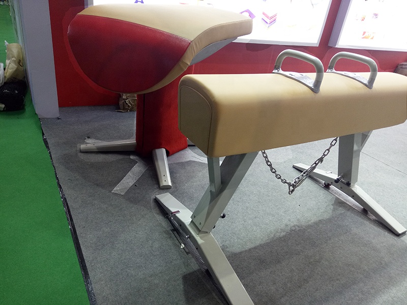 Yellow and White Senior Pommel Horse The Perfect Equipment for Gymnastics Enthusiasts